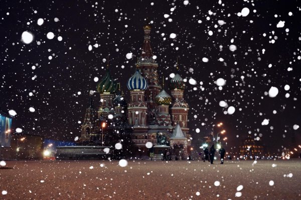Зима москва