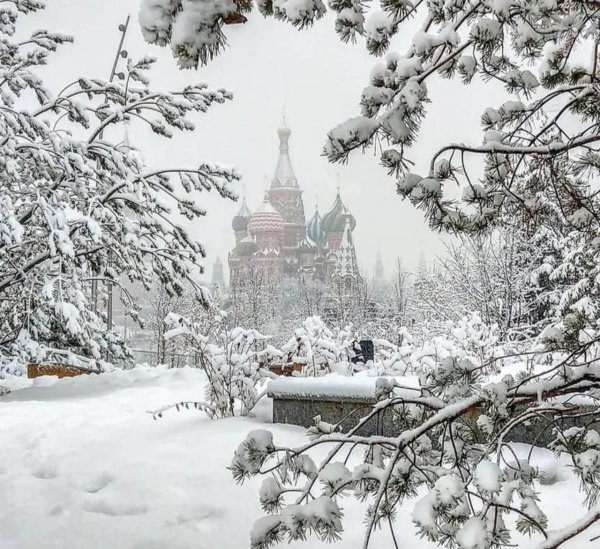Зима москва