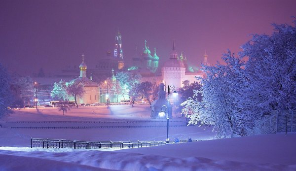 Зима москва