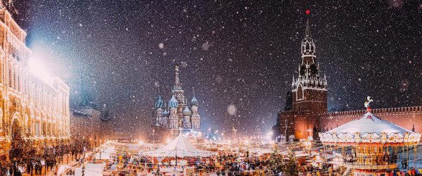 Зима москва