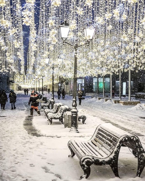 Зима москва