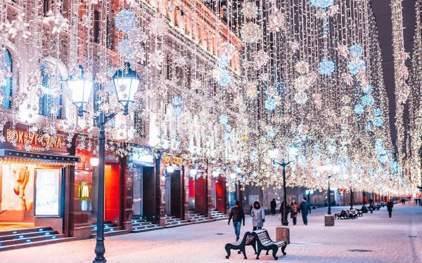 Зима москва