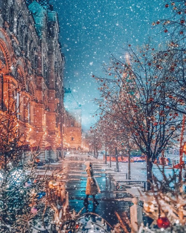 Зима москва