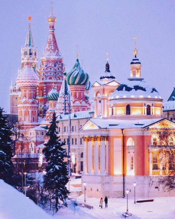 Зима москва