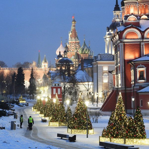 Зима москва