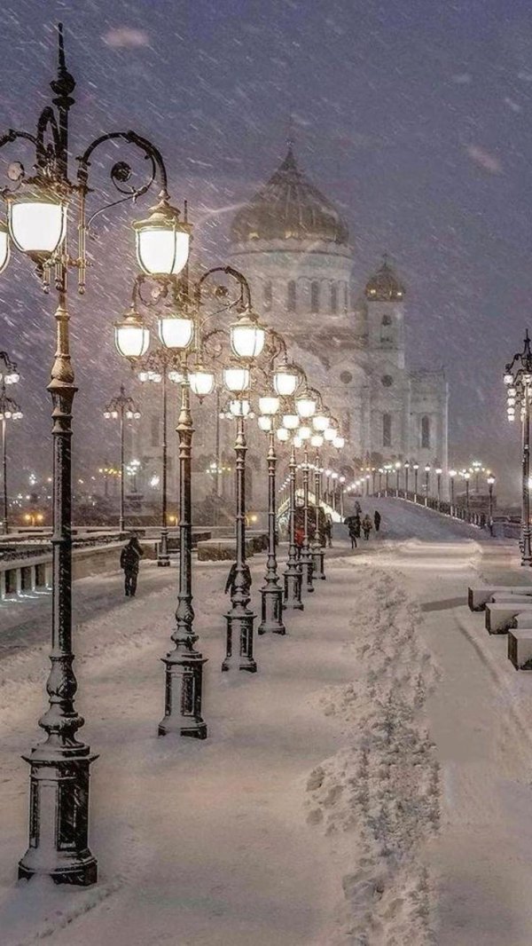 Зима москва