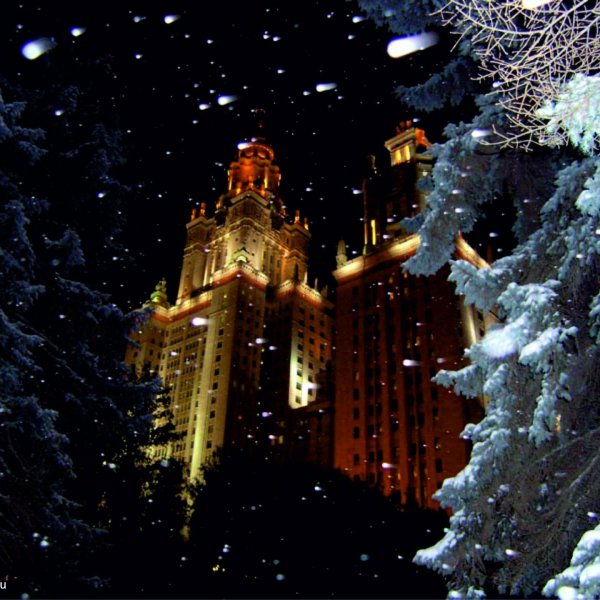 Зима москва