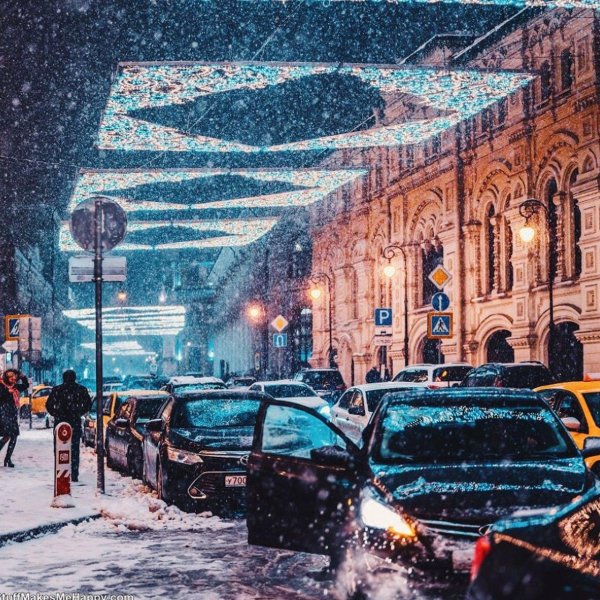 Зима москва