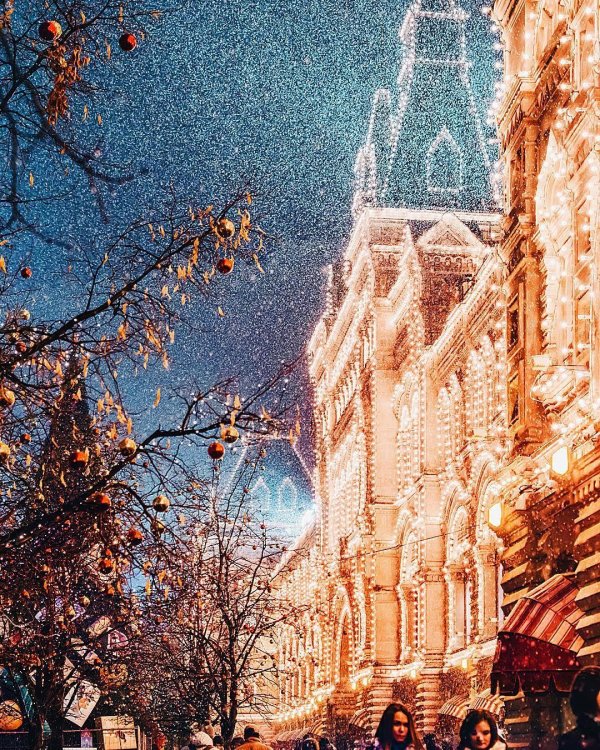 Зима москва