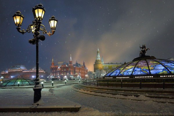 Зима москва