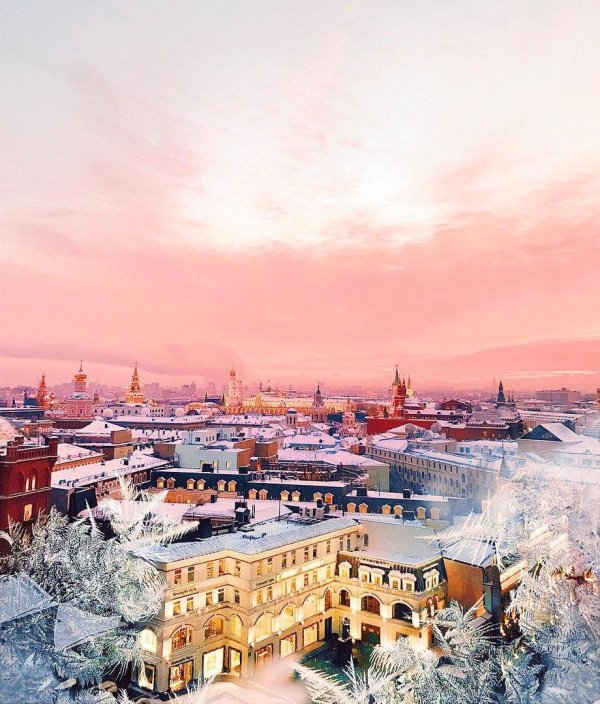 Зима москва