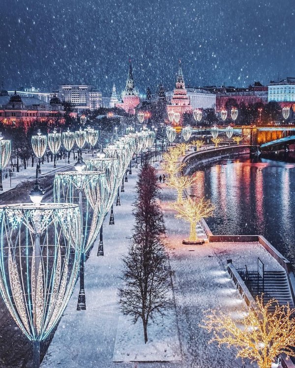Зима москва