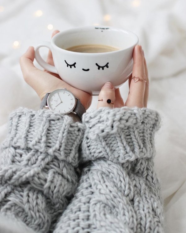 Чашка чая зима