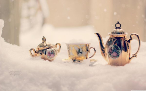 Чашка чая зима