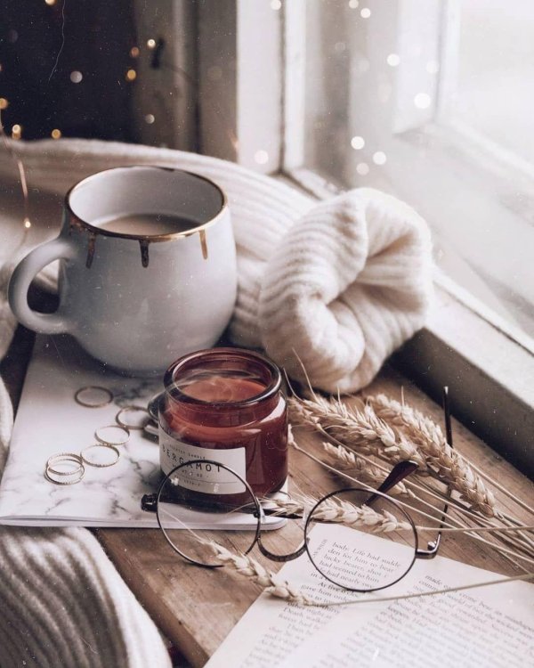 Чашка чая зима