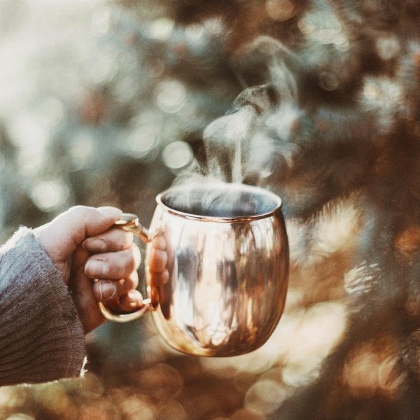 Чашка чая зима