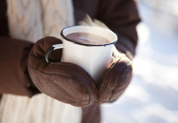 Чашка чая зима