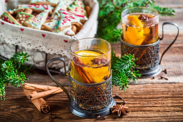 Чашка чая зима