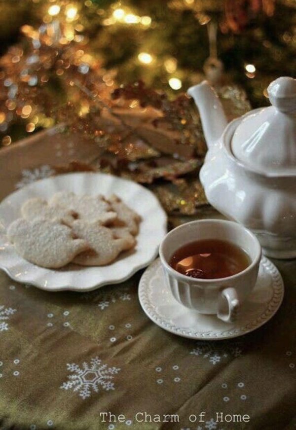 Чашка чая зима