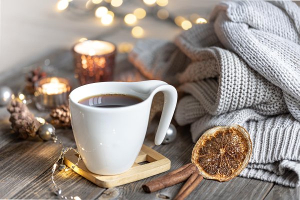 Чашка чая зима