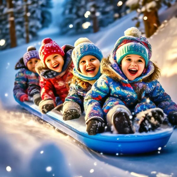 Зима и дети