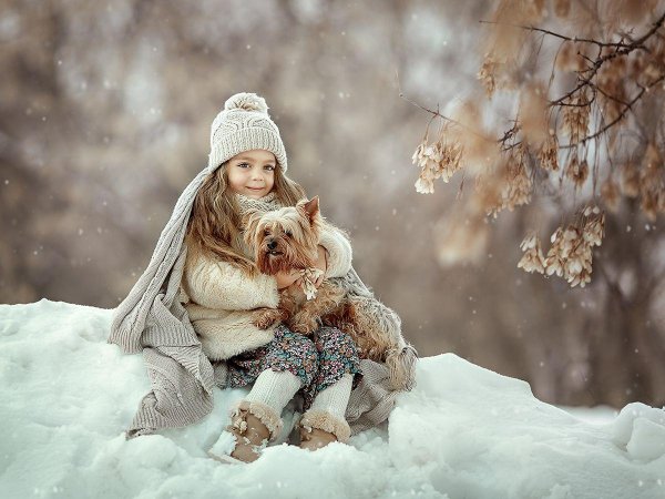 Зима и дети