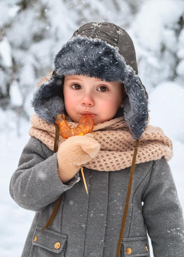 Зима и дети