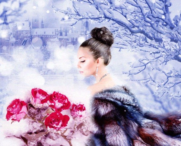 Женщина зима