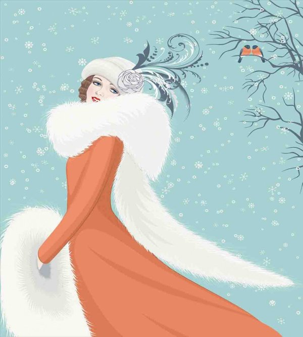 Женщина зима