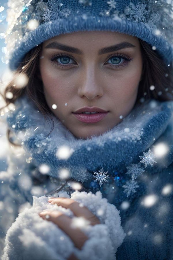 Женщина зима