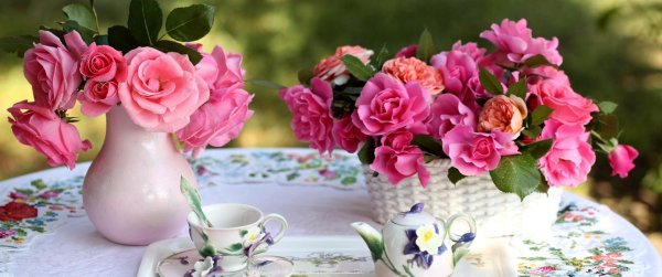 цветок на столе