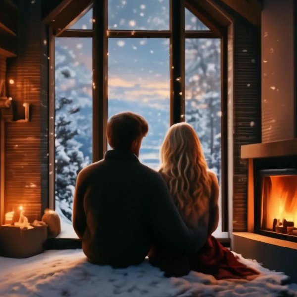 Зима за окном