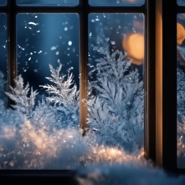 Зима за окном