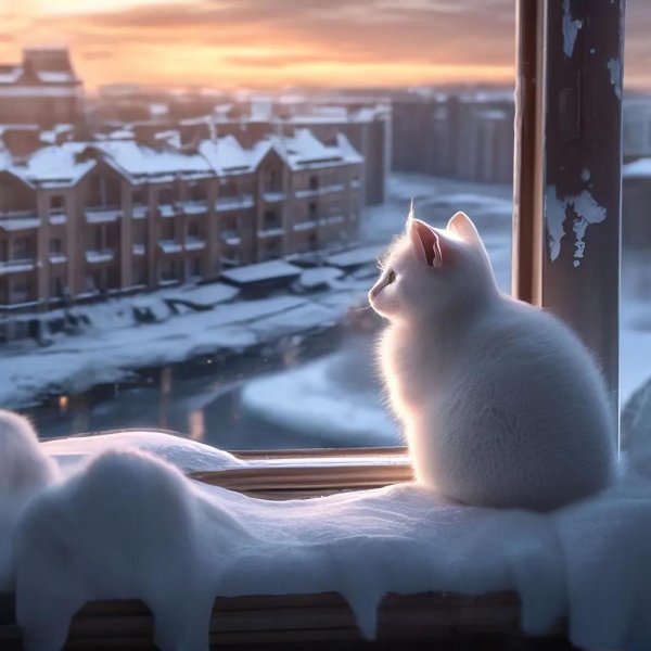 Зима за окном