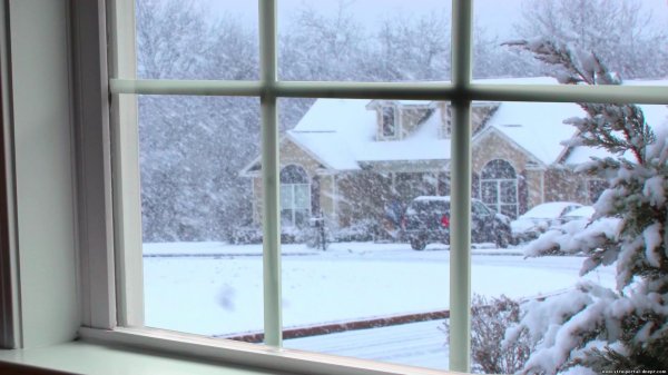 Зима за окном