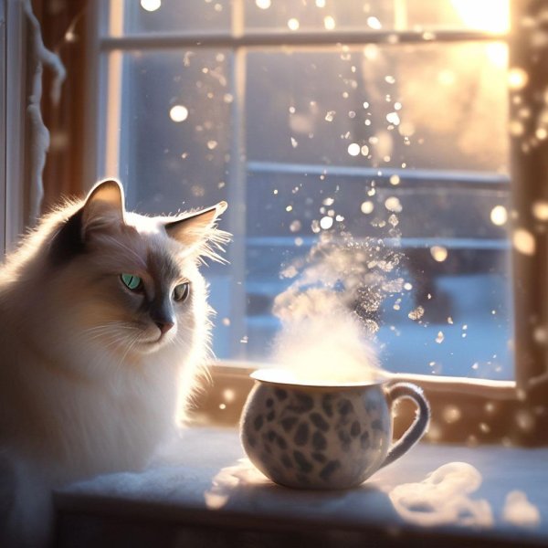 Зима за окном