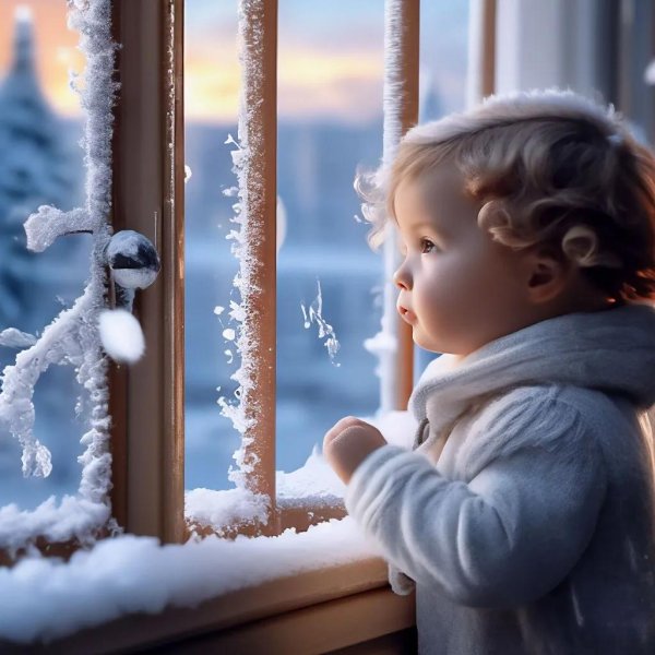 Зима за окном