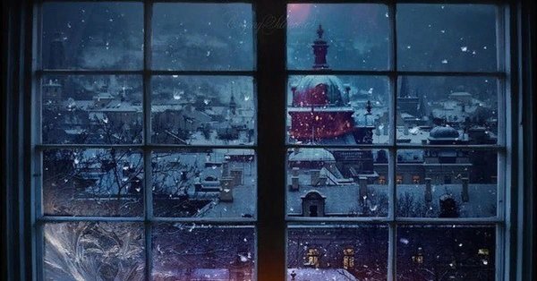 Зима за окном
