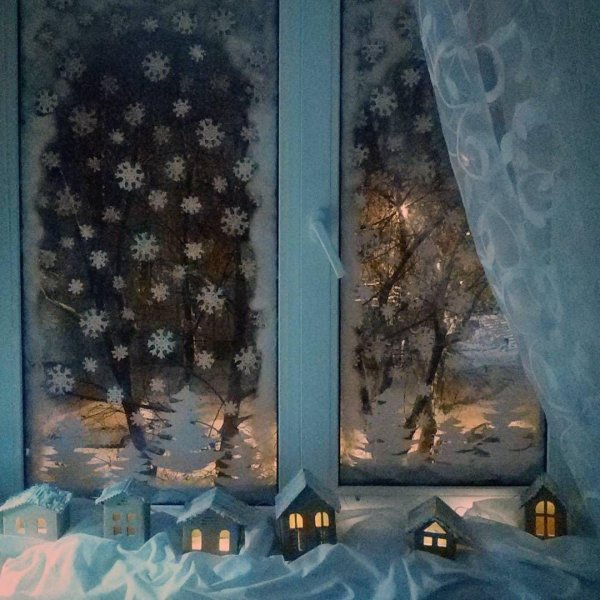 Зима за окном