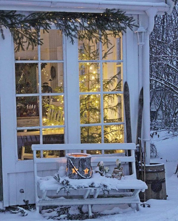 Зима за окном