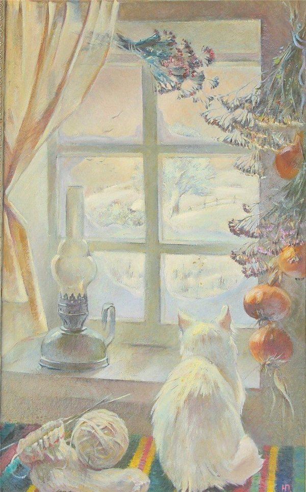 Зима за окном