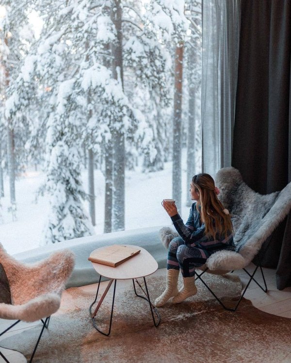 Зима за окном