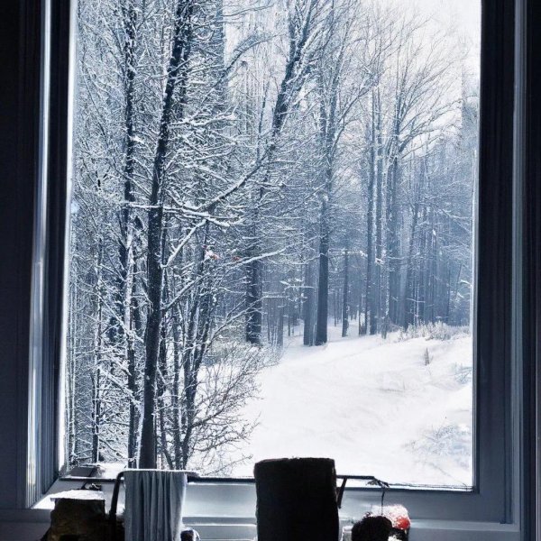 Зима за окном