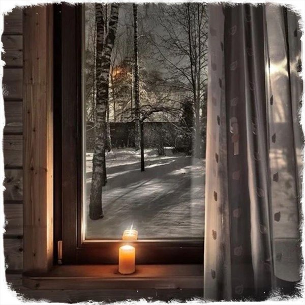 Зима за окном