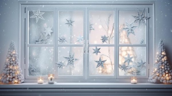 Зима за окном