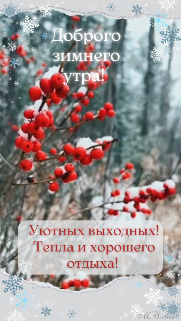 Хороших выходных зима