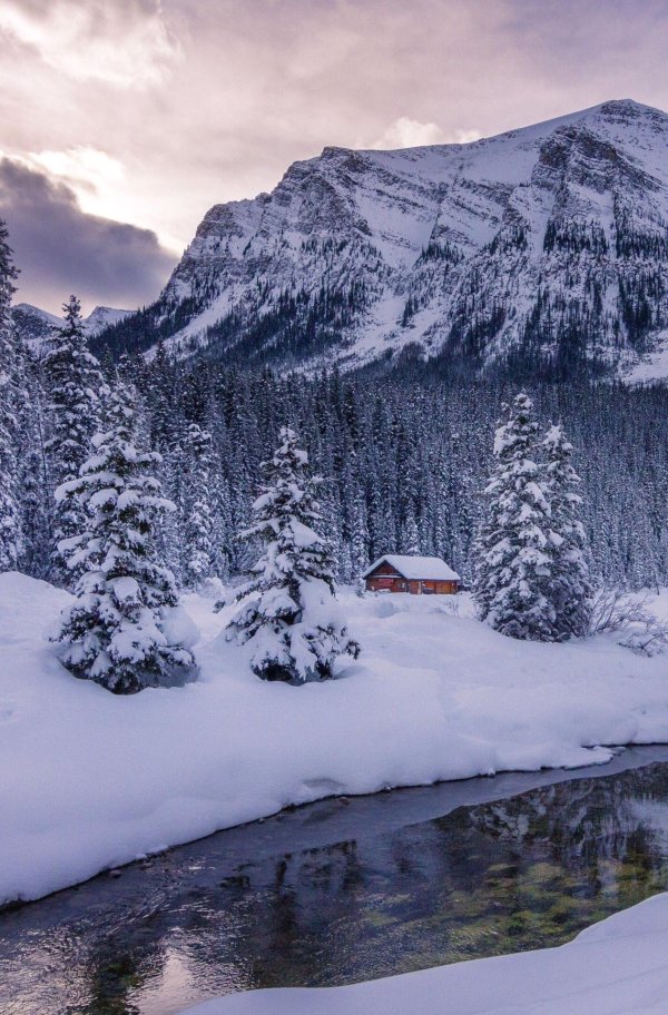 Зимний пейзаж зима снег