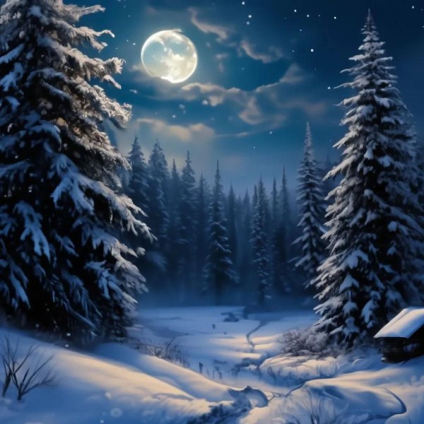 Зимний пейзаж зима снег