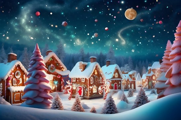 Зима новогодние