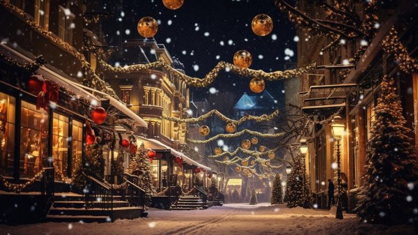 Зима новогодние